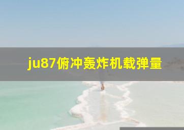 ju87俯冲轰炸机载弹量