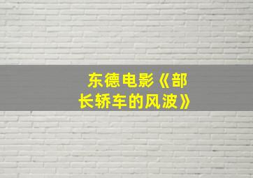 东德电影《部长轿车的风波》