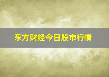 东方财经今日股市行情