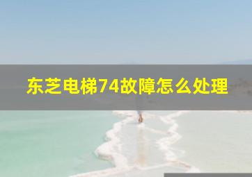 东芝电梯74故障怎么处理