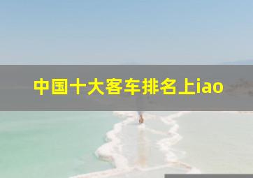 中国十大客车排名上iao