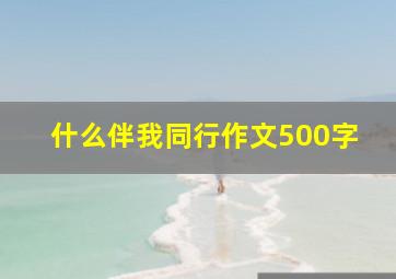 什么伴我同行作文500字