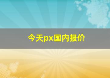 今天px国内报价