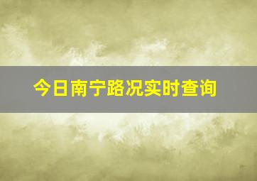 今日南宁路况实时查询