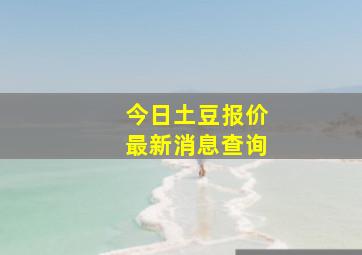 今日土豆报价最新消息查询