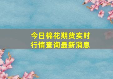 今日棉花期货实时行情查询最新消息