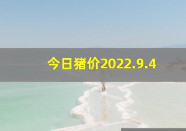 今日猪价2022.9.4