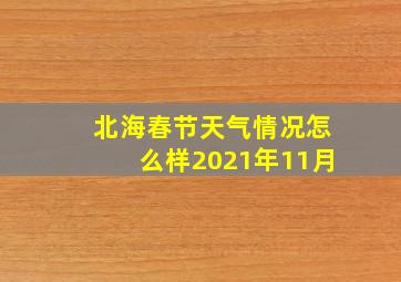 北海春节天气情况怎么样2021年11月