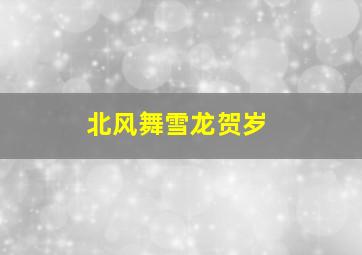 北风舞雪龙贺岁