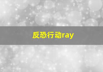 反恐行动ray