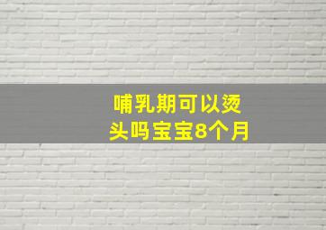 哺乳期可以烫头吗宝宝8个月