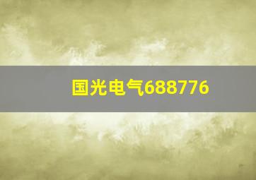 国光电气688776