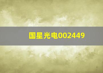 国星光电002449