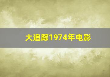 大追踪1974年电影