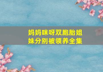 妈妈咪呀双胞胎姐妹分别被领养全集