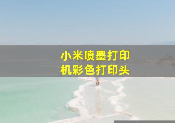 小米喷墨打印机彩色打印头