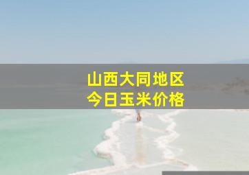 山西大同地区今日玉米价格