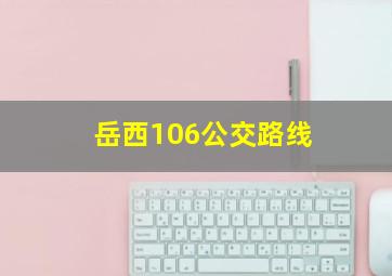 岳西106公交路线