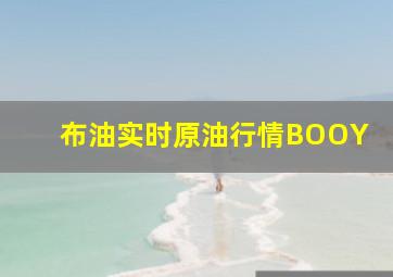 布油实时原油行情BOOY