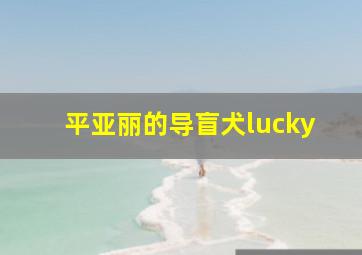 平亚丽的导盲犬lucky