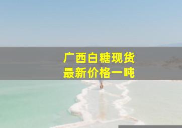 广西白糖现货最新价格一吨