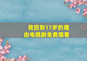 我回到17岁的理由电视剧免费观看