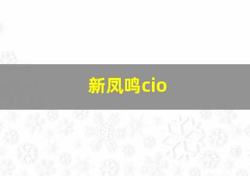 新凤鸣cio