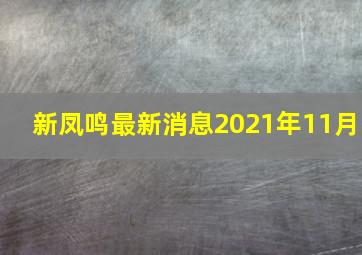 新凤鸣最新消息2021年11月