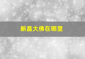 新昌大佛在哪里