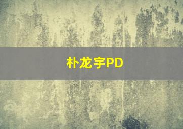 朴龙宇PD