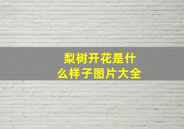 梨树开花是什么样子图片大全