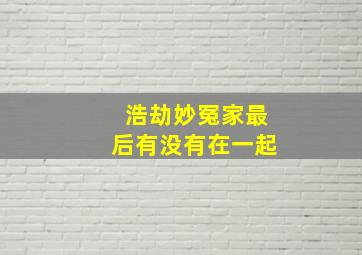 浩劫妙冤家最后有没有在一起