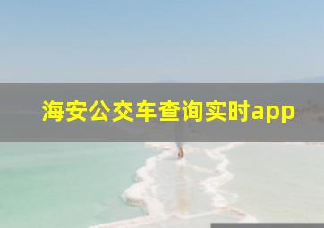 海安公交车查询实时app