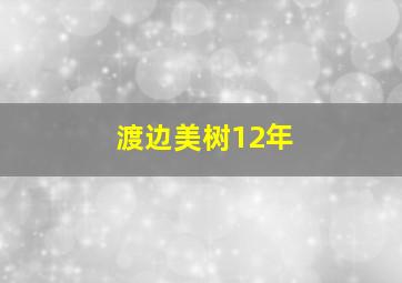 渡边美树12年