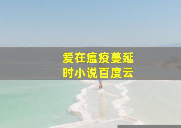 爱在瘟疫蔓延时小说百度云