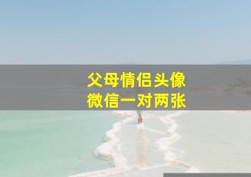 父母情侣头像微信一对两张