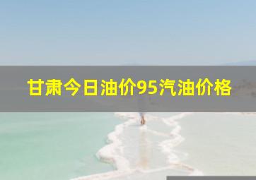 甘肃今日油价95汽油价格