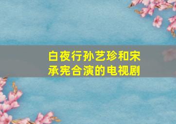 白夜行孙艺珍和宋承宪合演的电视剧