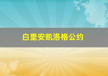 白里安凯洛格公约