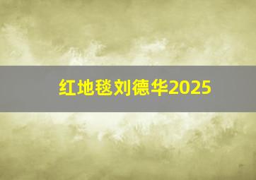 红地毯刘德华2025