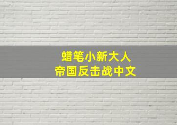 蜡笔小新大人帝国反击战中文