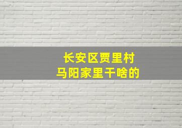 长安区贾里村马阳家里干啥的