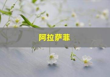 阿拉萨菲