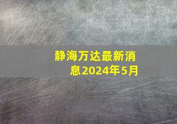 静海万达最新消息2024年5月