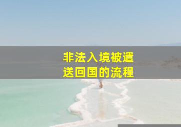 非法入境被遣送回国的流程