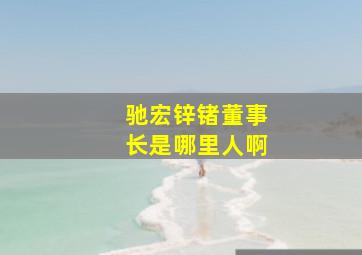 驰宏锌锗董事长是哪里人啊