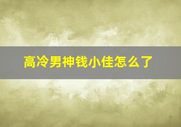 高冷男神钱小佳怎么了