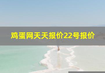 鸡蛋网天天报价22号报价