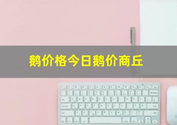 鹅价格今日鹅价商丘