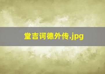 堂吉诃德外传